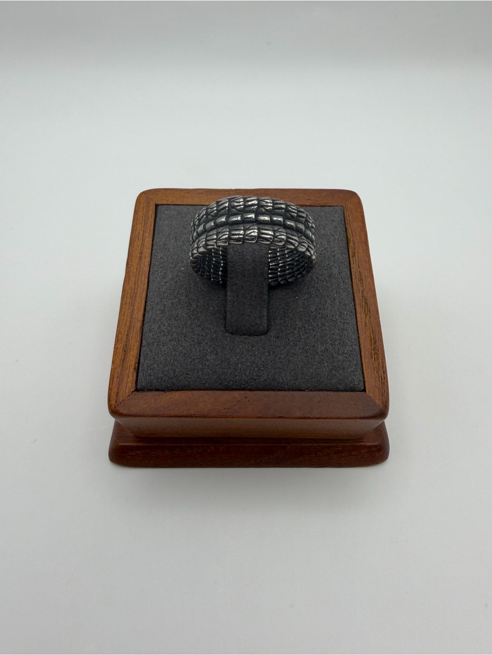 Textured Armor Band Ring